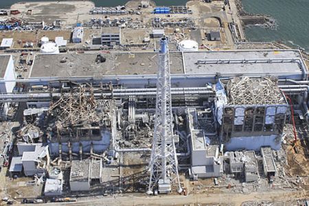 This is an picture taken from the recent Fukushima nuclear plant crisis