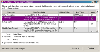 Parameter Verification (Multiple Values)