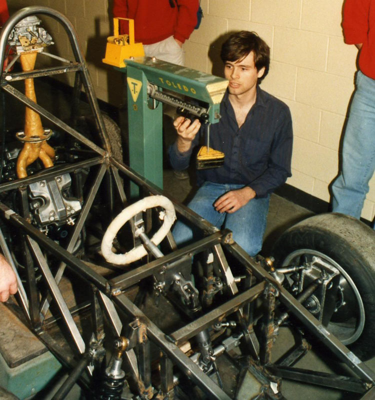 Weighing the F87 chassis